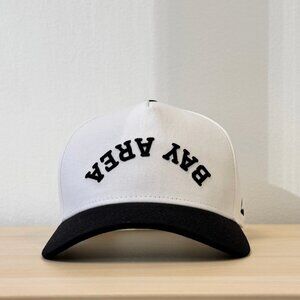 Bay Area Downside Up - Black And White Laces Hat